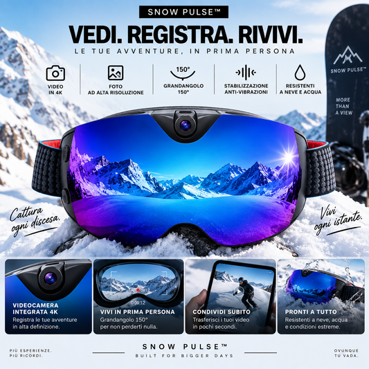 Maschera da sci Snow Pulse POV 4K - foto 1